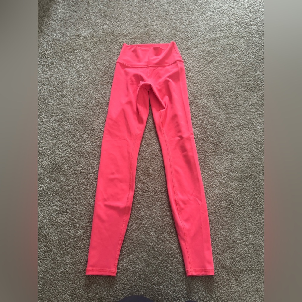 Alo High Waist Airlift Legging in Fluorescent Pink Coral